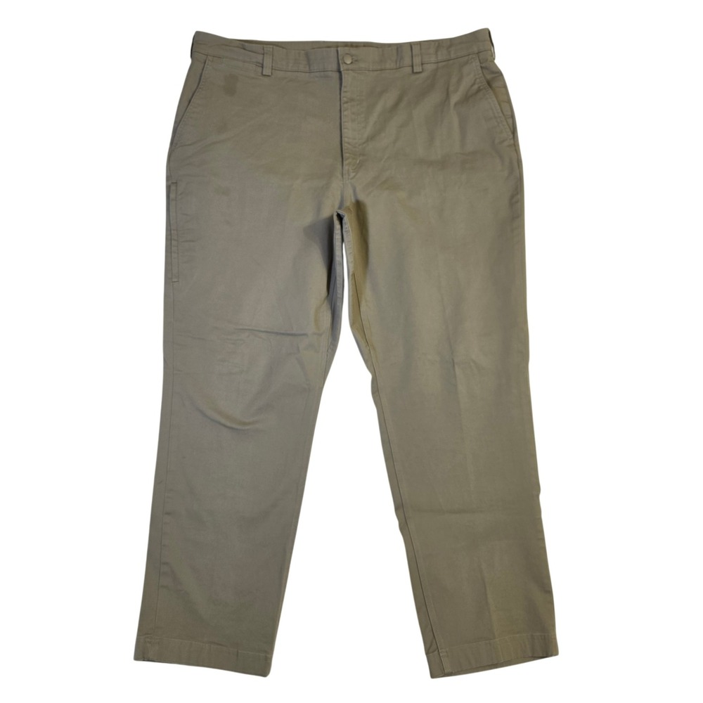 Duluth Trading Co DuluthFlex Ballroom Khaki Pants‎ 42x32 Mens Relaxed Fit *READ*